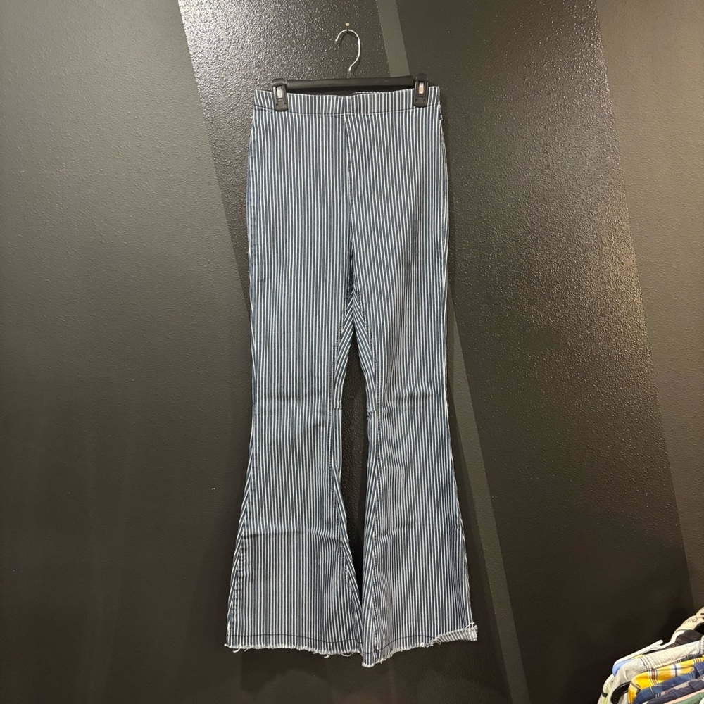 Altar'd State Black and White Striped Pants